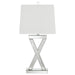 Dominick - Tapered Mirrored Acrylic Table Lamp - Silver – Table Lamps by CoasterElevations at Furniture Wholesale Plus , Nashville furniture store