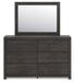 Hollivern - 4 Pc. - Twin Panel Storage Bed, Dresser, Mirror And Chest - Dark Gray – 4 Piece Bedroom Sets by Signature Design by Ashley® at Furniture Wholesale Plus , Nashville furniture store