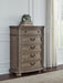 Ardenfield - Five Drawer Chest - Light Brown – Accent Chests by Signature Design by Ashley® at Furniture Wholesale Plus , Nashville furniture store