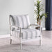 Blanchett - Upholstered Bobbin Accent Chair - White And Navy - Premium Accent Chairs from CoasterElevations - Just $539! Shop now at Furniture Wholesale Plus  We are the best furniture store in Nashville, Hendersonville, Goodlettsville, Madison, Antioch, Mount Juliet, Lebanon, Gallatin, Springfield, Murfreesboro, Franklin, Brentwood