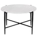 Loxie - 3-Piece Table Set (Cocktail Table, 2 End Tables) - White / Black – Table Sets by Steve Silver Furniture at Furniture Wholesale Plus , Nashville furniture store