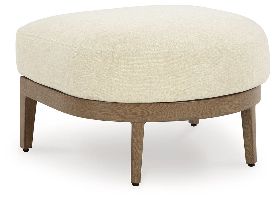 Serene Bay - Dark Brown / White - Ottoman With Cushion - Premium Ottomans from Signature Design by Ashley® - Just $358! Shop now at Furniture Wholesale Plus  We are the best furniture store in Nashville, Hendersonville, Goodlettsville, Madison, Antioch, Mount Juliet, Lebanon, Gallatin, Springfield, Murfreesboro, Franklin, Brentwood