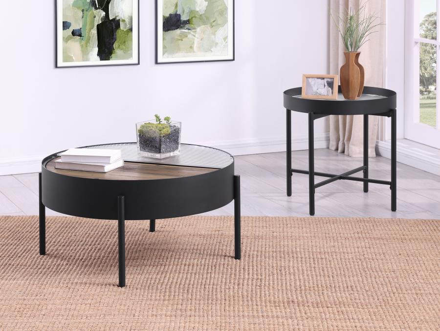 Ozella - Round Coffee Table Set – Table Sets by Coaster Fine Furniture at Furniture Wholesale Plus , Nashville furniture store