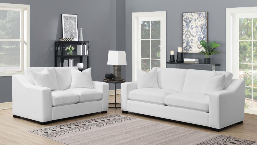 Ashlyn - Upholstered Sloped Arm Sofa Set - Premium Stationary Sofas & Loveseats from CoasterElevations - Just $2569! Shop now at Furniture Wholesale Plus  We are the best furniture store in Nashville, Hendersonville, Goodlettsville, Madison, Antioch, Mount Juliet, Lebanon, Gallatin, Springfield, Murfreesboro, Franklin, Brentwood