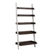 Farmhouse - Leaning Bookcase - Two Tone White / Wood Tone – Standard Bookcases by Liberty Furniture at Furniture Wholesale Plus , Nashville furniture store