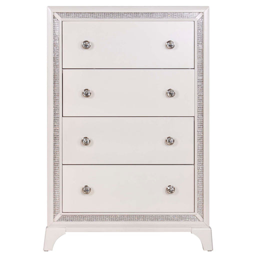 Cassie - Chest - Off-White – Accent Chests by Steve Silver Furniture at Furniture Wholesale Plus , Nashville furniture store