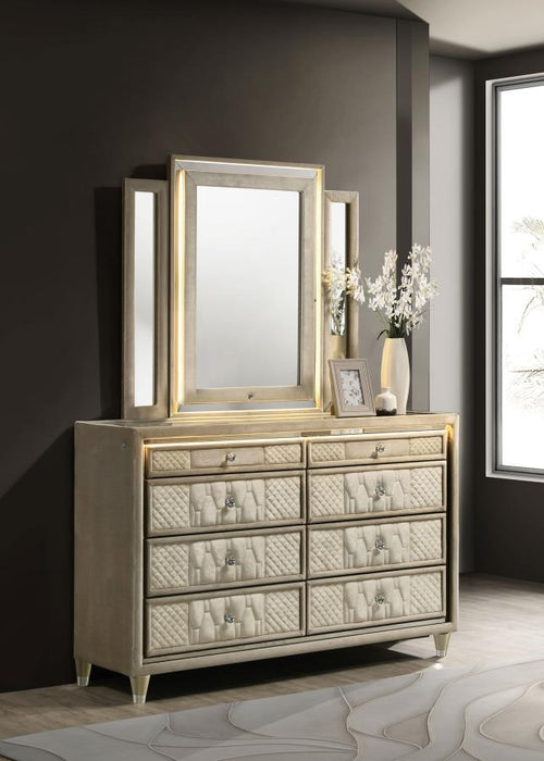 Lorient - 8-Drawer LED Bedroom Dresser Cabinet – Dressers by Coaster Fine Furniture at Furniture Wholesale Plus , Nashville furniture store