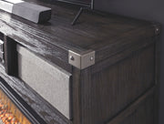 Todoe - 2 Pc. - 65" TV Stand with Wide Fireplace Insert - Gray – Fireplace TV Stands by Signature Design by Ashley® at Furniture Wholesale Plus , Nashville furniture store