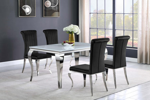 Carone - Rectangular Glass Dining Set - Premium 5 Piece Dining Room Sets from CoasterElevations - Just $1829! Shop now at Furniture Wholesale Plus  We are the best furniture store in Nashville, Hendersonville, Goodlettsville, Madison, Antioch, Mount Juliet, Lebanon, Gallatin, Springfield, Murfreesboro, Franklin, Brentwood