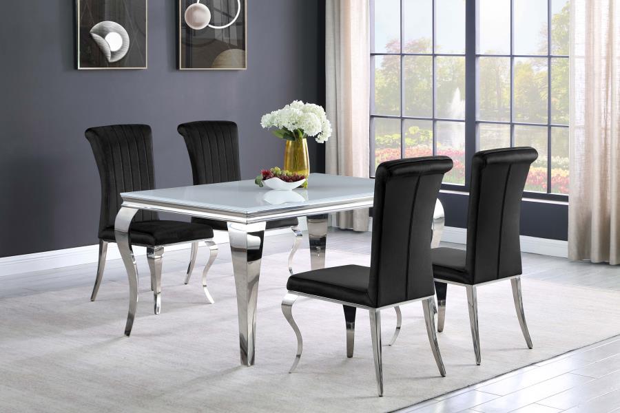 Carone - Rectangular Glass Dining Set - Premium 5 Piece Dining Room Sets from CoasterElevations - Just $1829! Shop now at Furniture Wholesale Plus  We are the best furniture store in Nashville, Hendersonville, Goodlettsville, Madison, Antioch, Mount Juliet, Lebanon, Gallatin, Springfield, Murfreesboro, Franklin, Brentwood