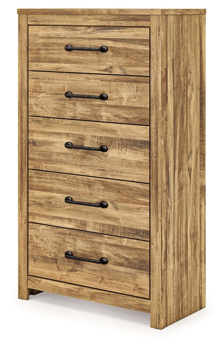 Maystonna - Five Drawer Chest - Brown – Accent Chests by Signature Design by Ashley® at Furniture Wholesale Plus , Nashville furniture store