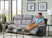 Felix - Sofa With 3 Recliners & Drop Down Table – Reclining Sofas by Catnapper at Furniture Wholesale Plus , Nashville furniture store