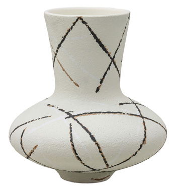 Brockford - Vase - Cream / Black / Brown – Vases & Jars by Signature Design by Ashley® at Furniture Wholesale Plus , Nashville furniture store