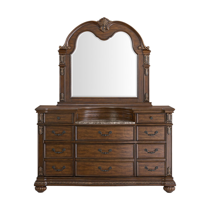 Cadenza - Dresser And Mirror Set - Brown – Dresser & Mirror by Elements International at Furniture Wholesale Plus , Nashville furniture store