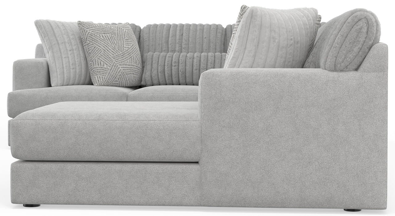 Logan - Upholstered Sectional With Comfort Coil Seating And Accent Pillows Included - Premium Stationary Sectionals from Jackson - Just $1849! Shop now at Furniture Wholesale Plus  We are the best furniture store in Nashville, Hendersonville, Goodlettsville, Madison, Antioch, Mount Juliet, Lebanon, Gallatin, Springfield, Murfreesboro, Franklin, Brentwood