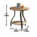 Denise - End Table Round - Brown – End Tables by Steve Silver Furniture at Furniture Wholesale Plus , Nashville furniture store