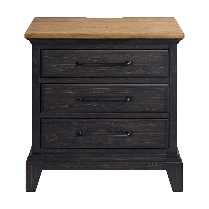 Montrose - Nightstand With Charger & Sensor Light - Espresso & Brown – Nightstands w/ Charging Stations by Elements International at Furniture Wholesale Plus , Nashville furniture store