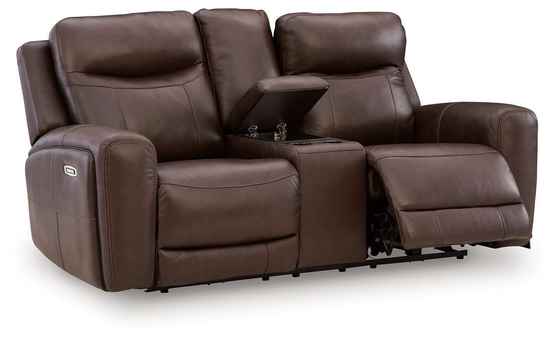 Gravier - Power Reclining Loveseat With Console / Adjustable Headrest - Cordova – Reclining Loveseats by Benchcraft® at Furniture Wholesale Plus , Nashville furniture store