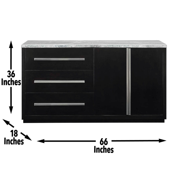 Camila - Gray Marble Top Server - Dark Gray - Premium Servers from Steve Silver Furniture - Just $1419! Shop now at Furniture Wholesale Plus  We are the best furniture store in Nashville, Hendersonville, Goodlettsville, Madison, Antioch, Mount Juliet, Lebanon, Gallatin, Springfield, Murfreesboro, Franklin, Brentwood