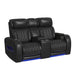 Prime Time - P3 Loveseat With LED, Wireless Charger Pocket, And Console – Reclining Loveseats by Elements International at Furniture Wholesale Plus , Nashville furniture store