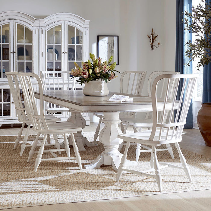 Magnolia Manor - Double Pedestal Table Set – 5 Piece Dining Room Sets by Liberty Furniture at Furniture Wholesale Plus , Nashville furniture store