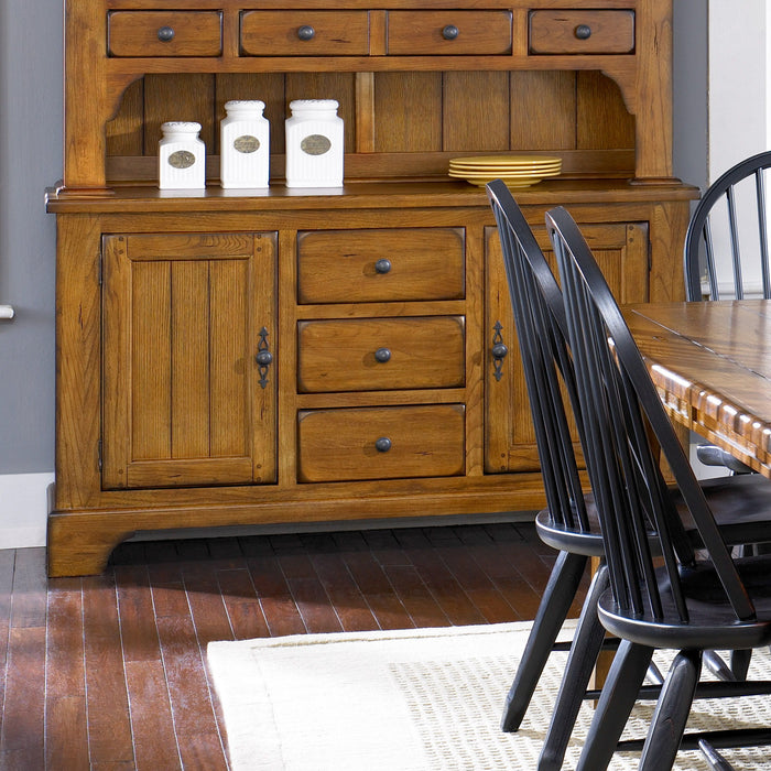 Treasures - Buffet - Rustic Oak – Buffets by Liberty Furniture at Furniture Wholesale Plus , Nashville furniture store
