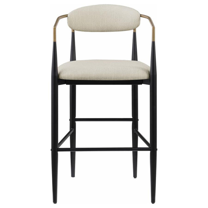 Tina - Metal Pub Height Bar Stool With Upholstered Back And Seat (Set of 2) - Premium Stool Sets from Coaster Fine Furniture - Just $429! Shop now at Furniture Wholesale Plus  We are the best furniture store in Nashville, Hendersonville, Goodlettsville, Madison, Antioch, Mount Juliet, Lebanon, Gallatin, Springfield, Murfreesboro, Franklin, Brentwood