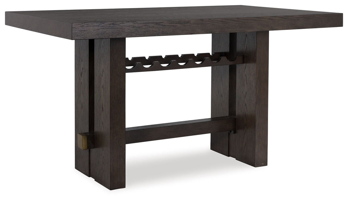 Burkhaus - Rectangular Dining Room Counter Table - Dark Brown – Counter Tables by Signature Design by Ashley® at Furniture Wholesale Plus , Nashville furniture store