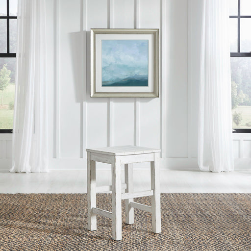 River Place - Console Stool - Riverstone White & Tobacco – Counter Height (24"-27") by Liberty Furniture at Furniture Wholesale Plus , Nashville furniture store