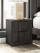 Shaehartin - Two Drawer Night Stand - Dark Brown – Nightstands w/ Charging Stations by Signature Design by Ashley® at Furniture Wholesale Plus , Nashville furniture store