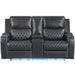 Luna - Power Console Loveseat – Reclining Loveseats by Steve Silver Furniture at Furniture Wholesale Plus , Nashville furniture store