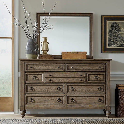 Americana Farmhouse - Dresser & Mirror – Dresser & Mirror by Liberty Furniture at Furniture Wholesale Plus , Nashville furniture store