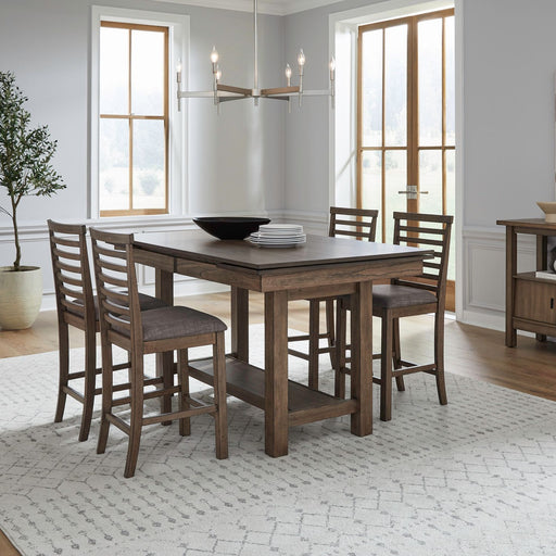 Brook Bay - Gathering Dining Room Trestle Table Set – 5 Piece Dining Room Sets by Liberty Furniture at Furniture Wholesale Plus , Nashville furniture store