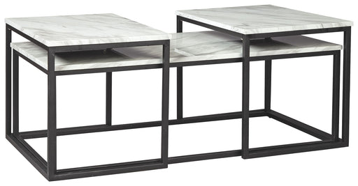 Donnesta - Occasional Table Set (Set of 3) - Gray / Black – Table Sets by Signature Design by Ashley® at Furniture Wholesale Plus , Nashville furniture store