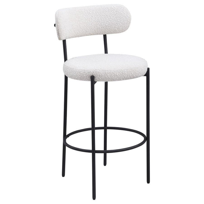 Viola - Boucle Upholstered Bar Stool (Set of 2) - Premium Stool Sets from Coaster Fine Furniture - Just $419! Shop now at Furniture Wholesale Plus  We are the best furniture store in Nashville, Hendersonville, Goodlettsville, Madison, Antioch, Mount Juliet, Lebanon, Gallatin, Springfield, Murfreesboro, Franklin, Brentwood