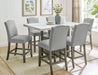 Grayson - Counter Height Set With White Top Table – 5 Piece Dining Room Sets by Steve Silver Furniture at Furniture Wholesale Plus , Nashville furniture store