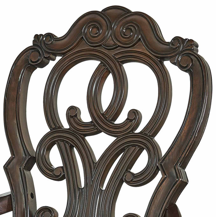 Royale - Arm Chair (Set of 2) - Dark Brown – Chair Sets by Steve Silver Furniture at Furniture Wholesale Plus , Nashville furniture store