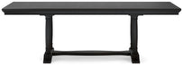 Welltern - Rect Dining Room Ext Table - Black – Dining Tables with Extensions by Millennium® by Ashley at Furniture Wholesale Plus , Nashville furniture store