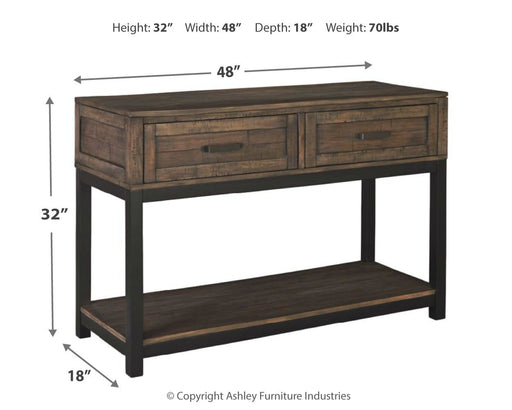 Johurst - Sofa Table - Grayish Brown – Sofa Tables by Signature Design by Ashley® at Furniture Wholesale Plus , Nashville furniture store