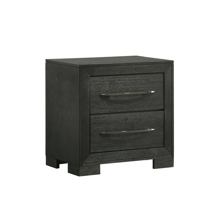 Allan - 2-Drawer Nightstand - Black – Accent Nightstands by Elements International at Furniture Wholesale Plus , Nashville furniture store