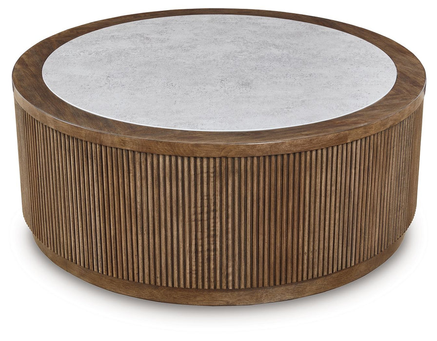 Hadonna - Round Table – End Tables by Signature Design by Ashley® at Furniture Wholesale Plus , Nashville furniture store