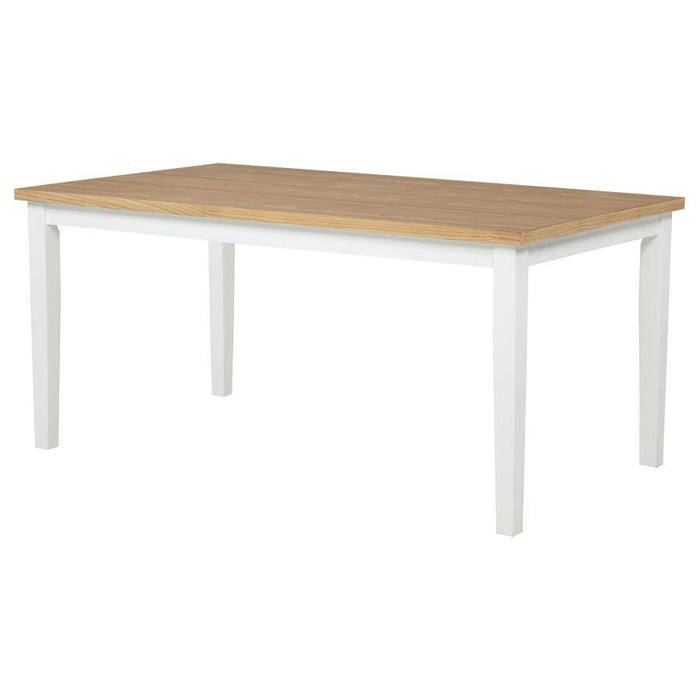 Andrews - 66" Rectangular Dining Table - Light Ash And White – Dining Tables by Coaster Fine Furniture at Furniture Wholesale Plus , Nashville furniture store