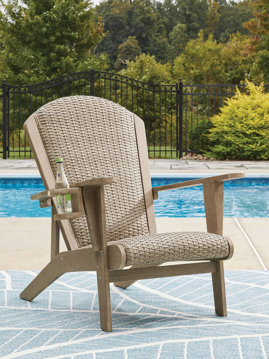 Marina Sun - Beige - Adirondack Chair - Premium Arm Chairs from Signature Design by Ashley® - Just $328! Shop now at Furniture Wholesale Plus  We are the best furniture store in Nashville, Hendersonville, Goodlettsville, Madison, Antioch, Mount Juliet, Lebanon, Gallatin, Springfield, Murfreesboro, Franklin, Brentwood