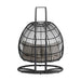 Playa - Double Swing Chair Complete - Dark Gray – Patio Swings by Elements International at Furniture Wholesale Plus , Nashville furniture store