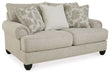 Asanti - Loveseat - Fog – Stationary Loveseats by Benchcraft® at Furniture Wholesale Plus , Nashville furniture store