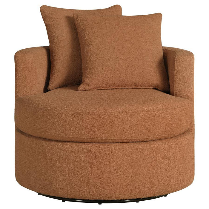 Debbie - Upholstered Swivel Accent Chair - Premium Swivel Chairs from CoasterEveryday - Just $509! Shop now at Furniture Wholesale Plus  We are the best furniture store in Nashville, Hendersonville, Goodlettsville, Madison, Antioch, Mount Juliet, Lebanon, Gallatin, Springfield, Murfreesboro, Franklin, Brentwood
