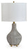 Judlen - Ceramic Table Lamp - Gray / Gold Finish – Table Lamps by Signature Design by Ashley® at Furniture Wholesale Plus , Nashville furniture store
