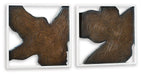 Landley - Wall Decor Set (Set of 2) - Brown / White – Wall Decor by Signature Design by Ashley® at Furniture Wholesale Plus , Nashville furniture store