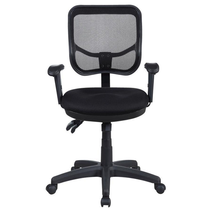 Rollo - Upholstered Adjustable Ergonomic Office Chair - Black - Premium Swivel Chairs from CoasterEssence - Just $269! Shop now at Furniture Wholesale Plus  We are the best furniture store in Nashville, Hendersonville, Goodlettsville, Madison, Antioch, Mount Juliet, Lebanon, Gallatin, Springfield, Murfreesboro, Franklin, Brentwood