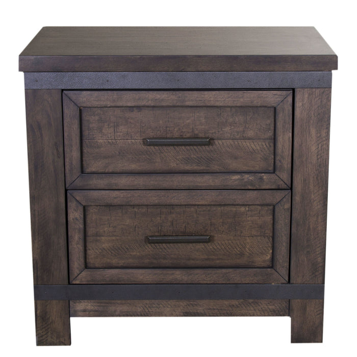 Thornwood Hills - Nightstand - Rock Beaten Brown – Accent Nightstands by Liberty Furniture at Furniture Wholesale Plus , Nashville furniture store